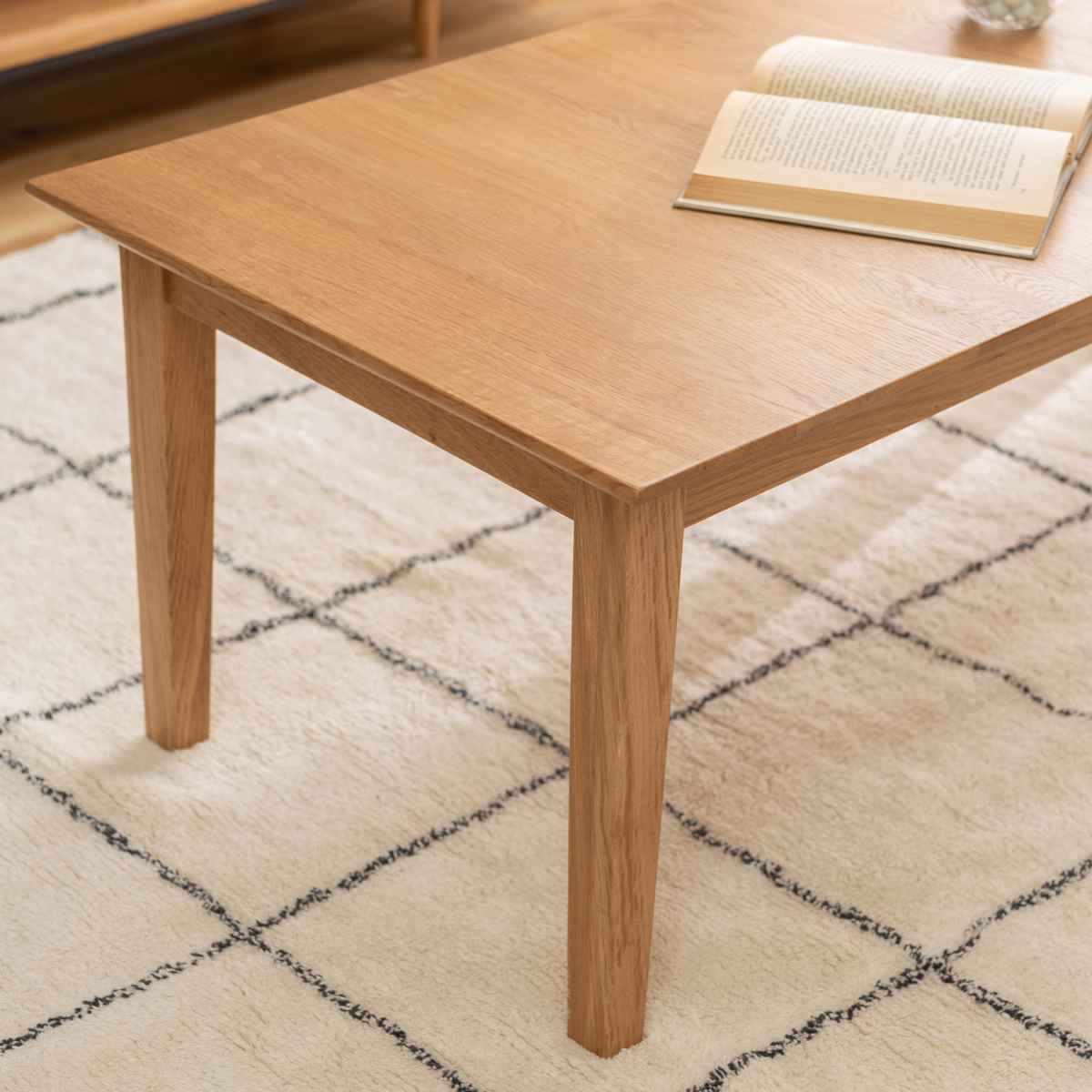 東谷 ローテーブル 高さ38cm 天然木 組立品 （ 座卓 小さめ 北欧