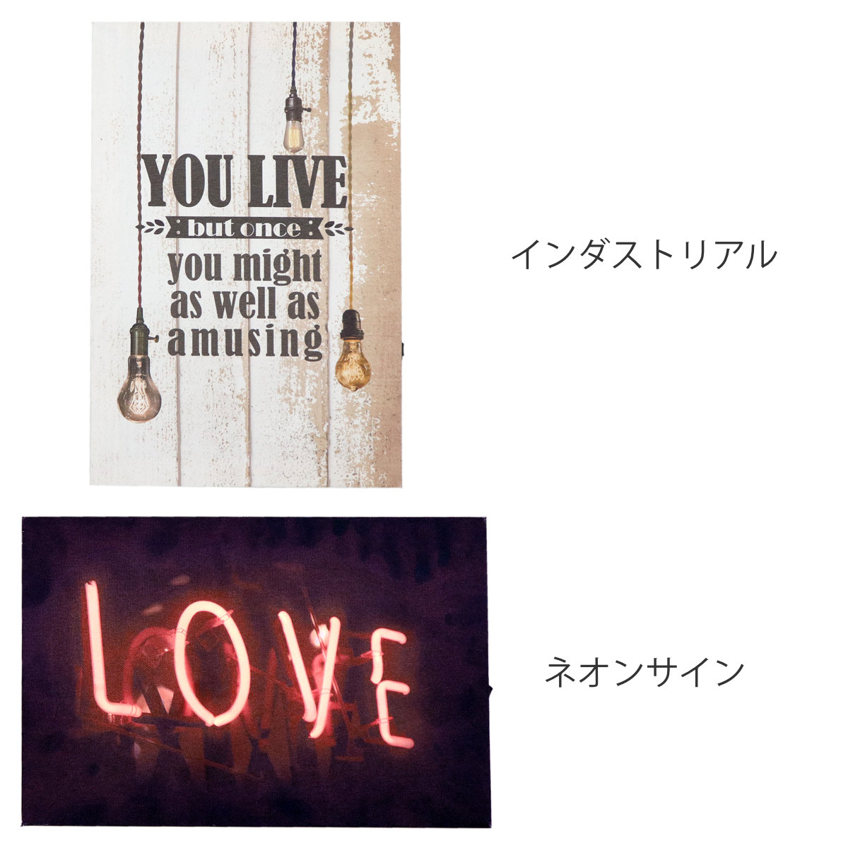LEDキャンバスアート インダストリアル ネオ...の詳細画像2