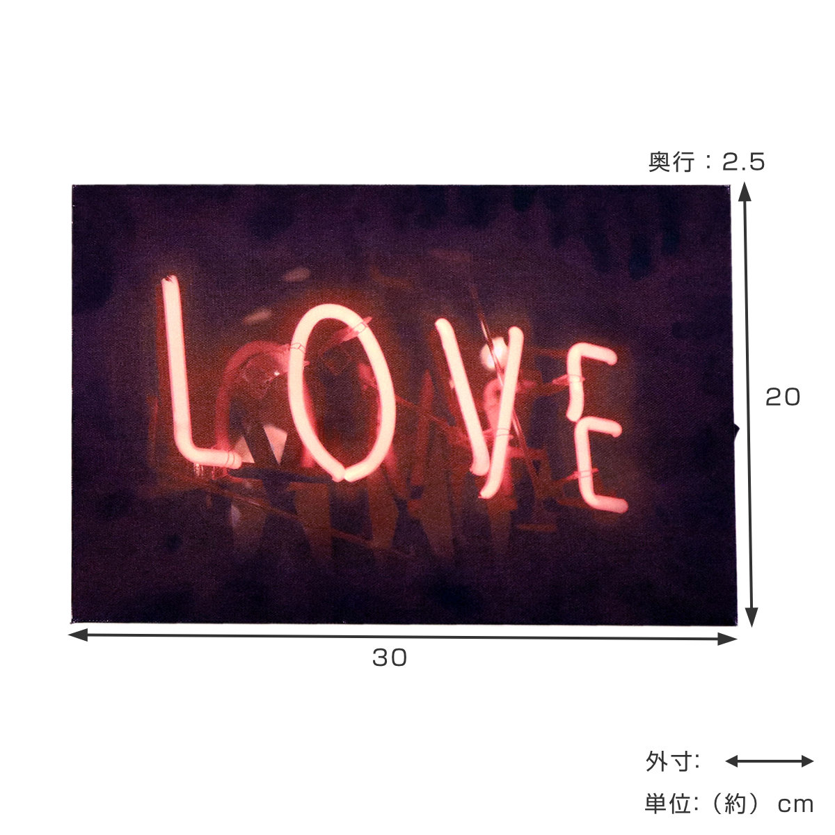 LEDキャンバスアート インダストリアル ネオ...の詳細画像4