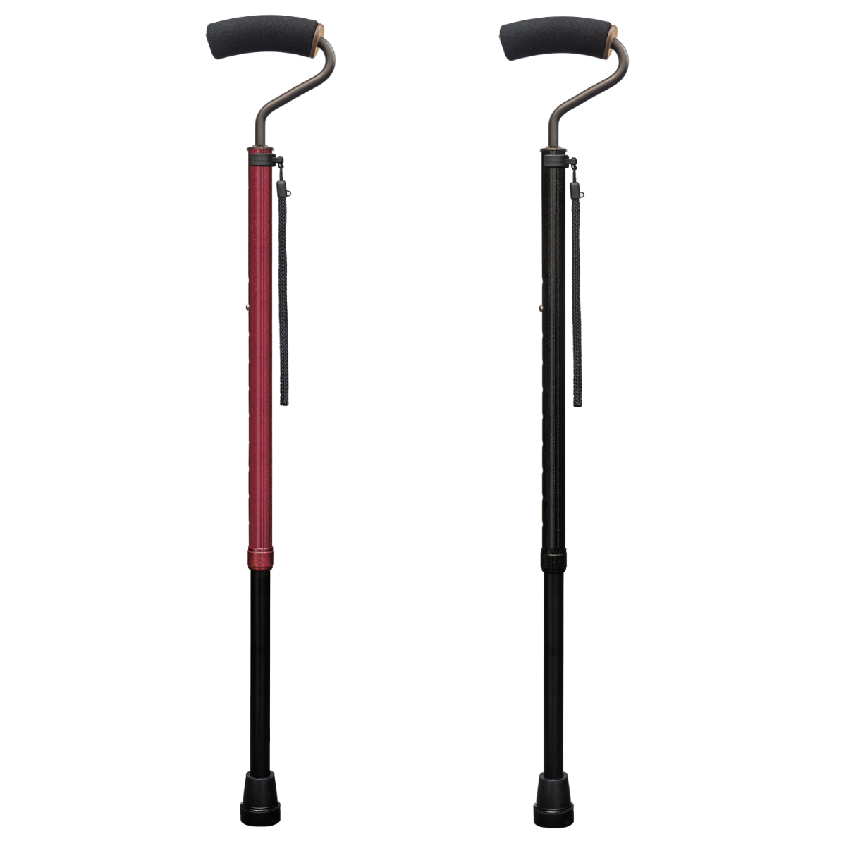 フジホーム 杖 手のひらフィット ステッキ 伸縮 軽量 おしゃれ 介護