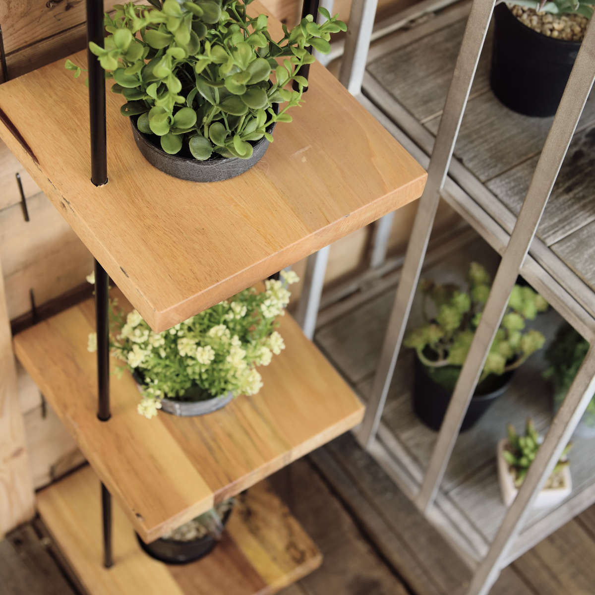 東谷 プランタースタンド ハンギングプランター5段 木製 （ プランター