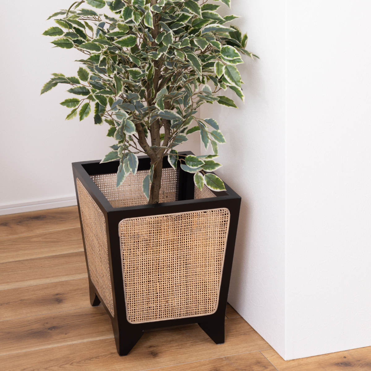 プランターカバー 幅32×奥行32×高さ38cm 8号用 （ 植木鉢カバー ポットカバー 鉢入れ 鉢カバー 鉢植え かご 8号鉢用 木製 四角 ）_7