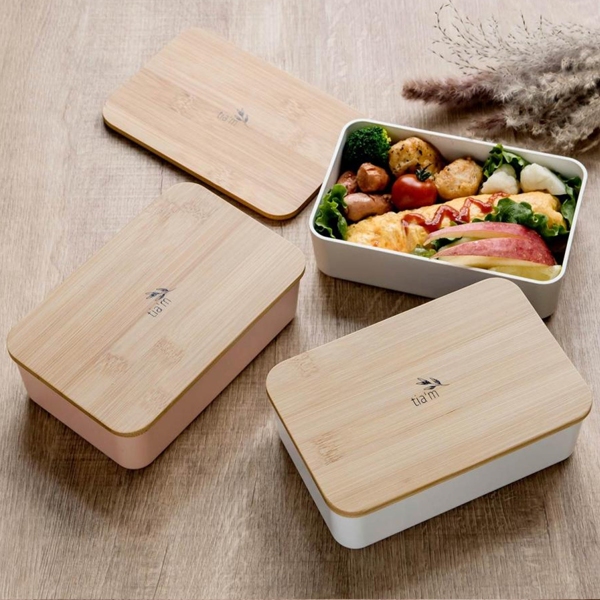弁当箱 600ml 1段 tiam 抗菌 （ お弁当箱 ランチボックス レンジ対応