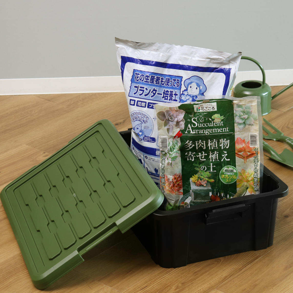 SANKA 収納ボックス Nタフコン ATC-54-19 フタ付き 幅39×奥行54×高さ