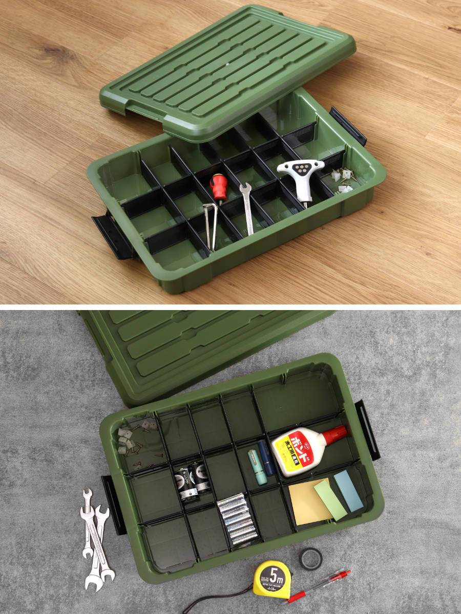 SANKA 収納ボックス 3個セット Nタフコン ATC-47-09 フタ付き 幅32.5