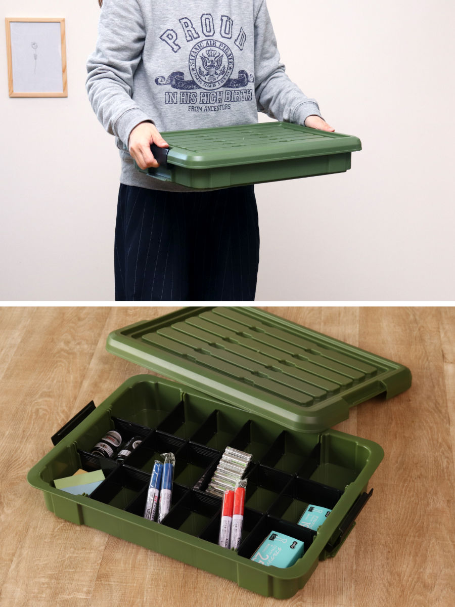 SANKA 収納ボックス 3個セット Nタフコン ATC-47-09 フタ付き 幅32.5