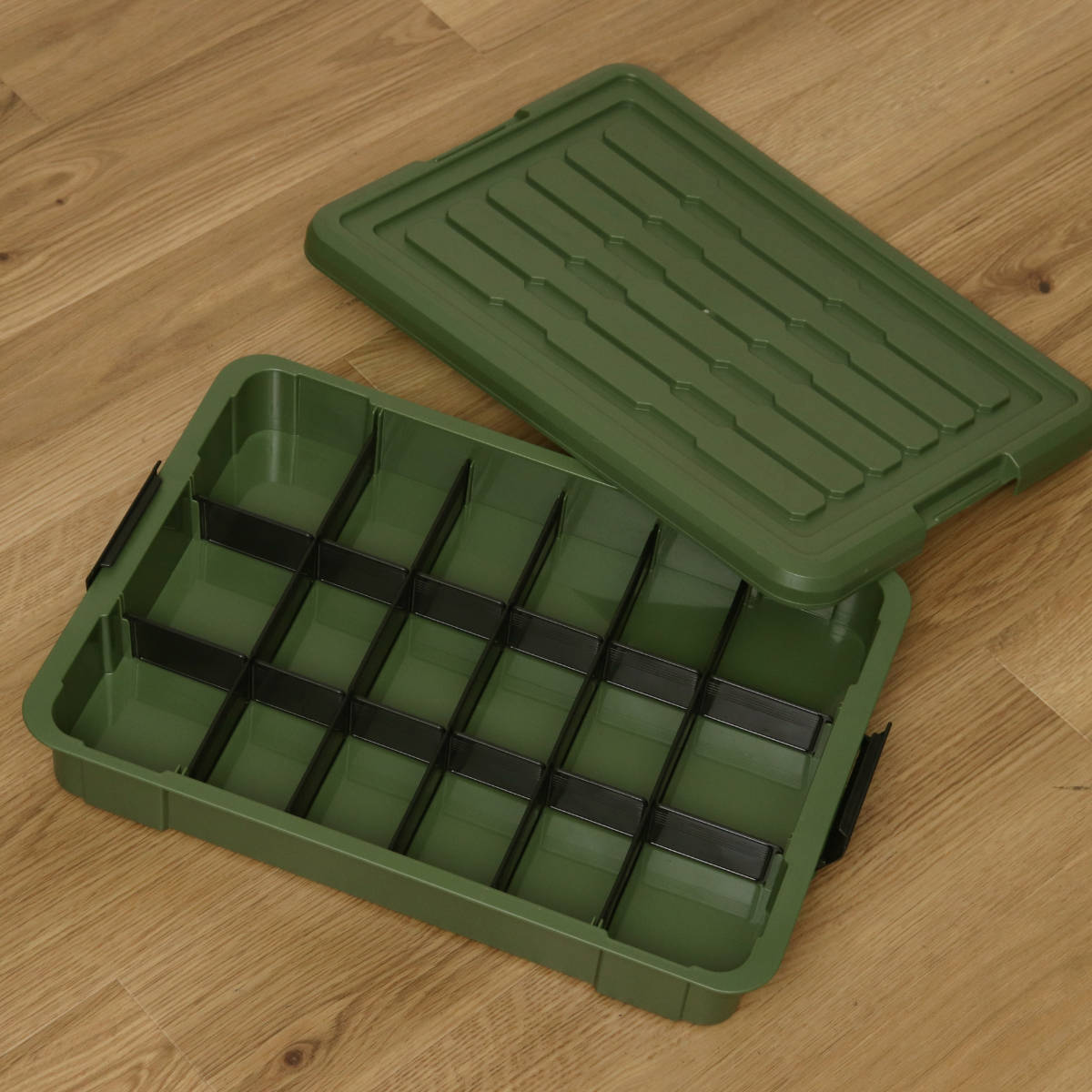 蓋付き入れ物　置物 SANKA 収納ボックス Nタフコン ATC-54-09 フタ付き 幅39×奥行54×高さ