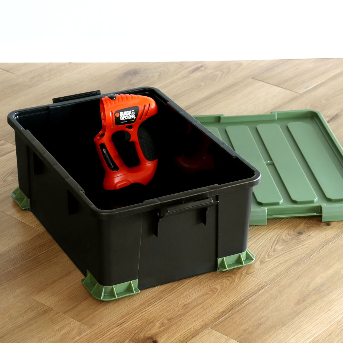 サンドボックス　6台 Amazon.co.jp: サンカ タフコン パーツボックス #104 カーキ ブラック