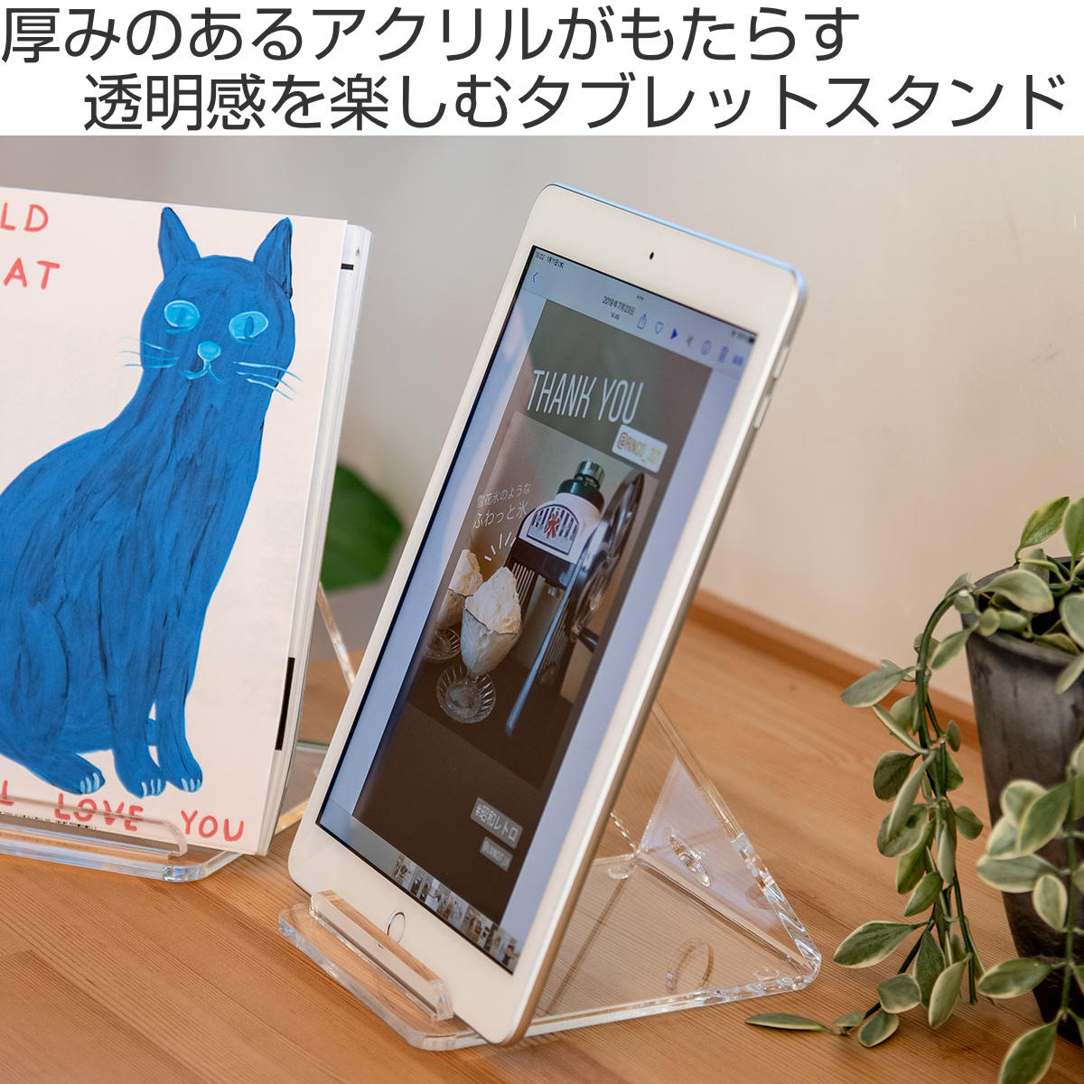 Trytec 特典付き タブレットスタンド amenist アクリル製 タブレット