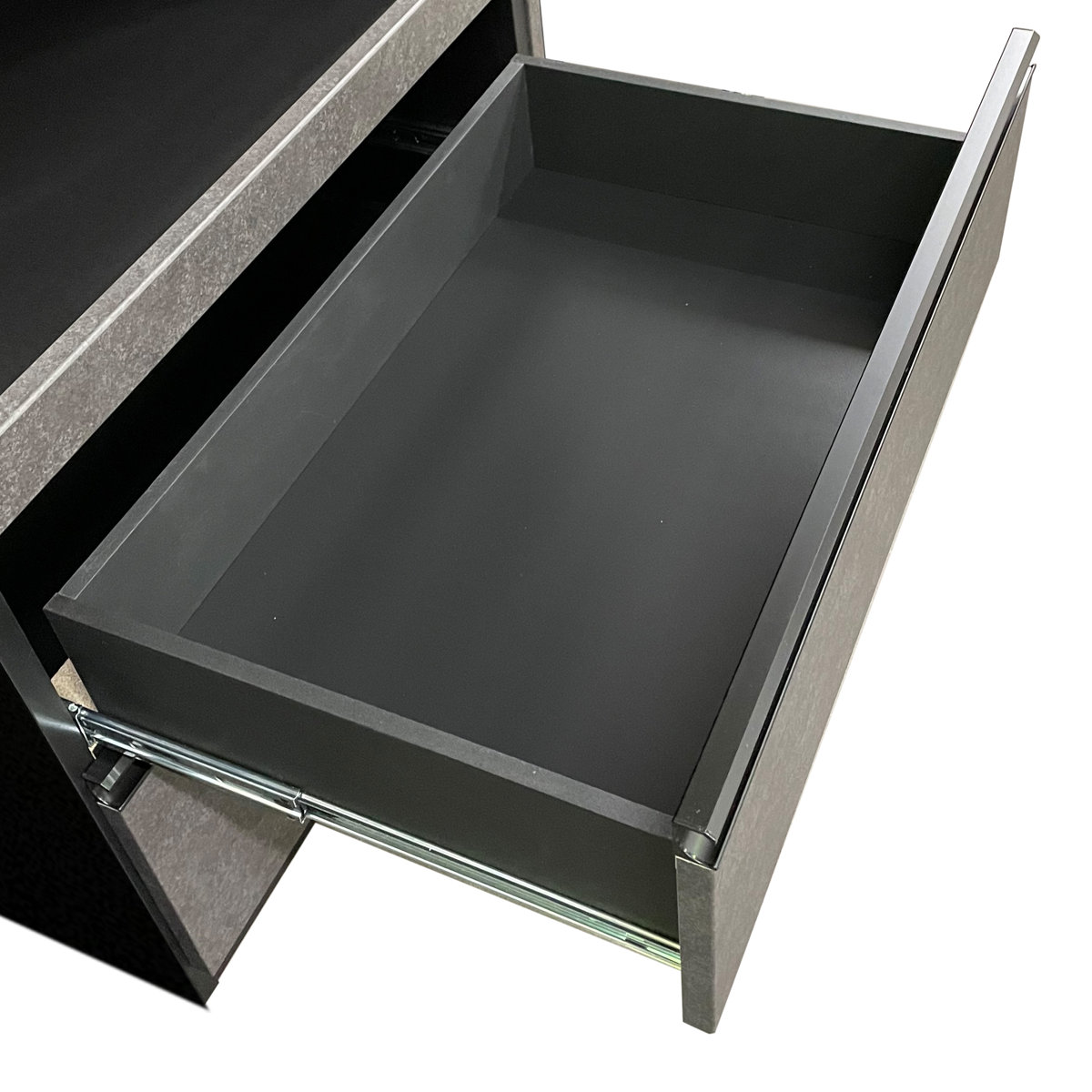 レンジボード ブラックガラス セラミック調 ハイグロスシート 幅70cm