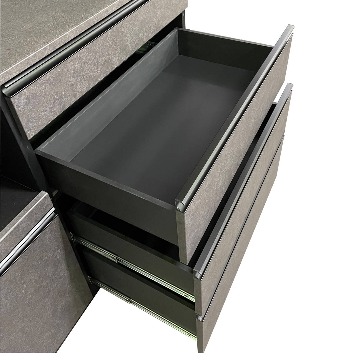 レンジボード ブラックガラス セラミック調 ハイグロスシート 約幅