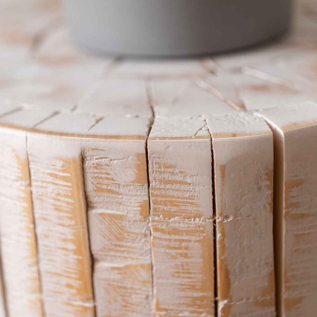 プランタースタンド グリーンベース 高さ40×直径30cm 木製 （ フラワースタンド 花台 飾り台 フラワー スタンド 丸太 木 丸 室内 ）_13