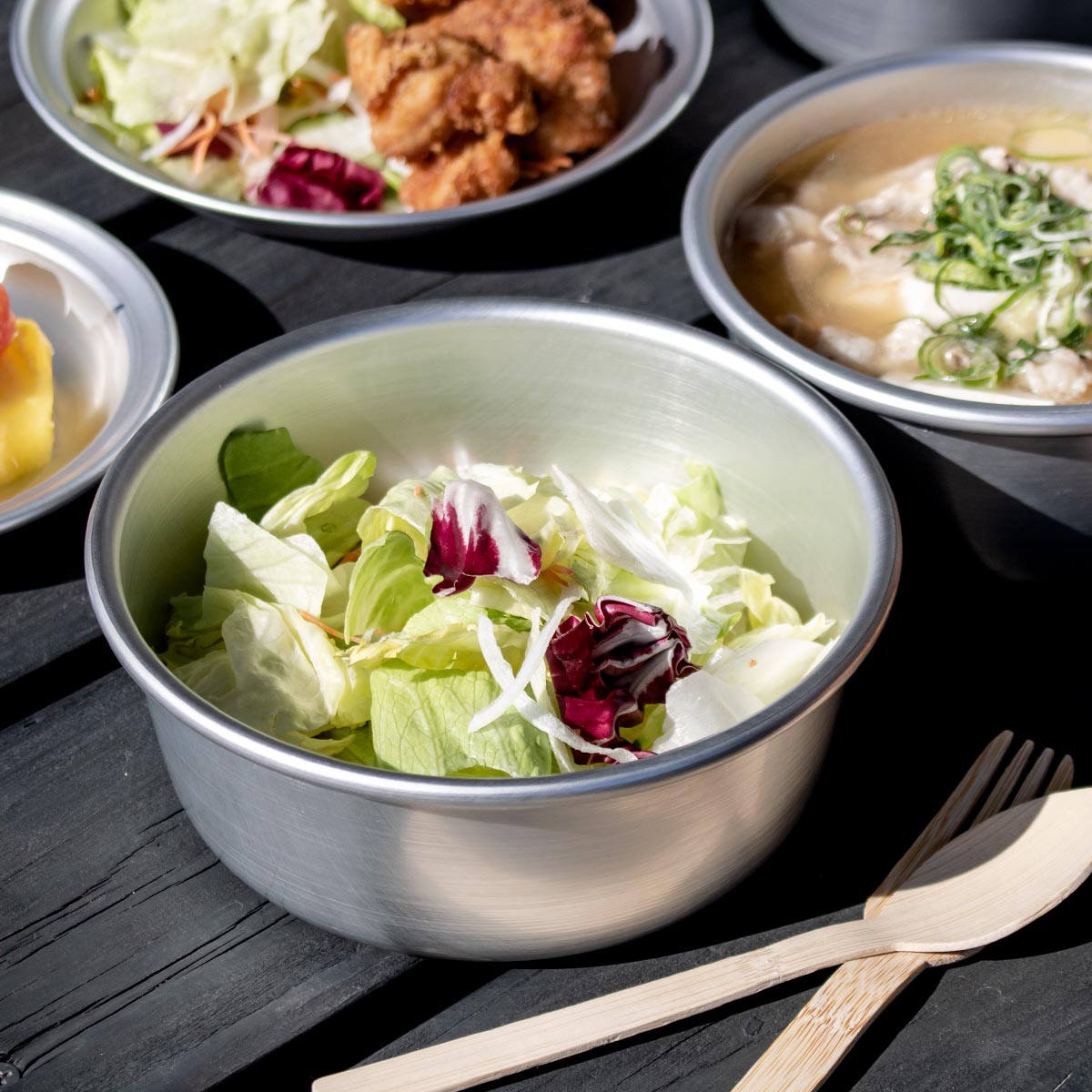 アウトドア ボウル 860ml Lサイズ アルミホシマルボウル （ アルミ 皿