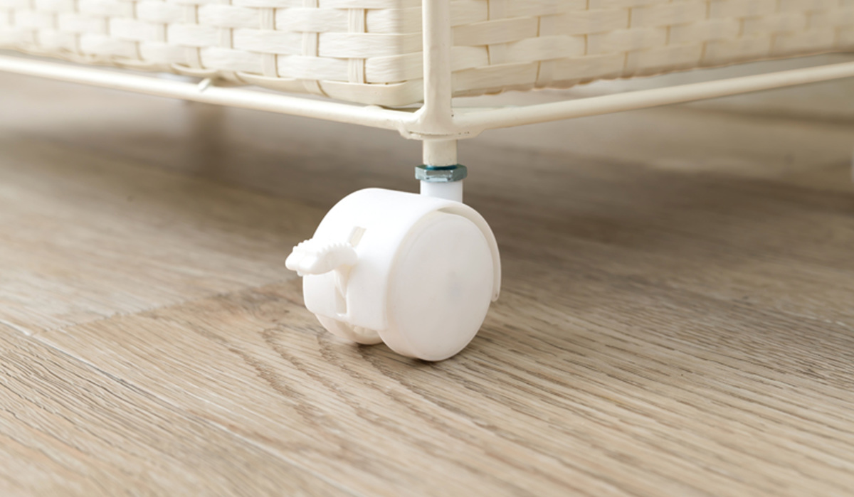 HAGiHARA（萩原） ランドリーチェスト 4段 幅60cm 高さ85cm キャスター