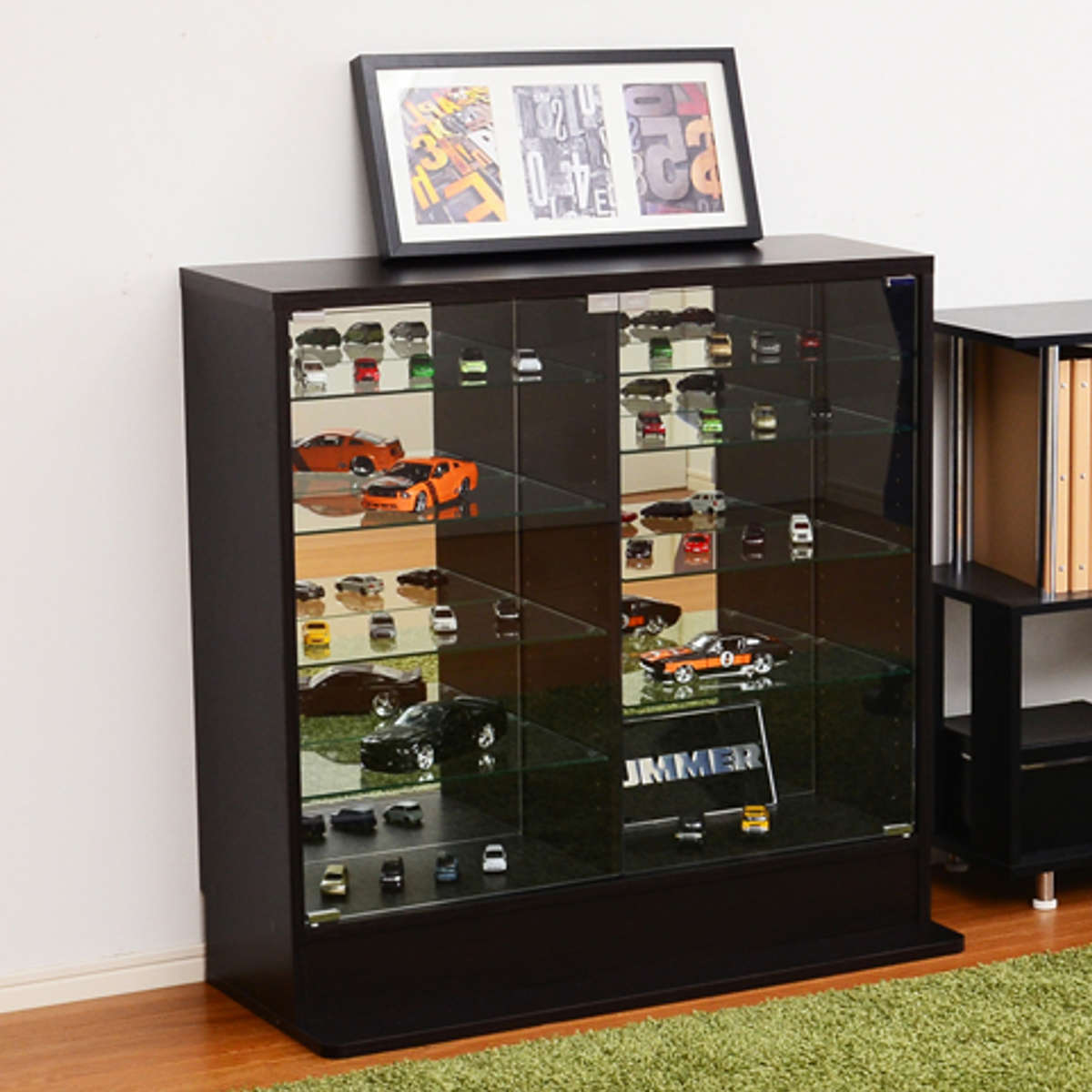 ホームテイスト（HOME taste） コレクションラック 幅90cm ワイド ロー 