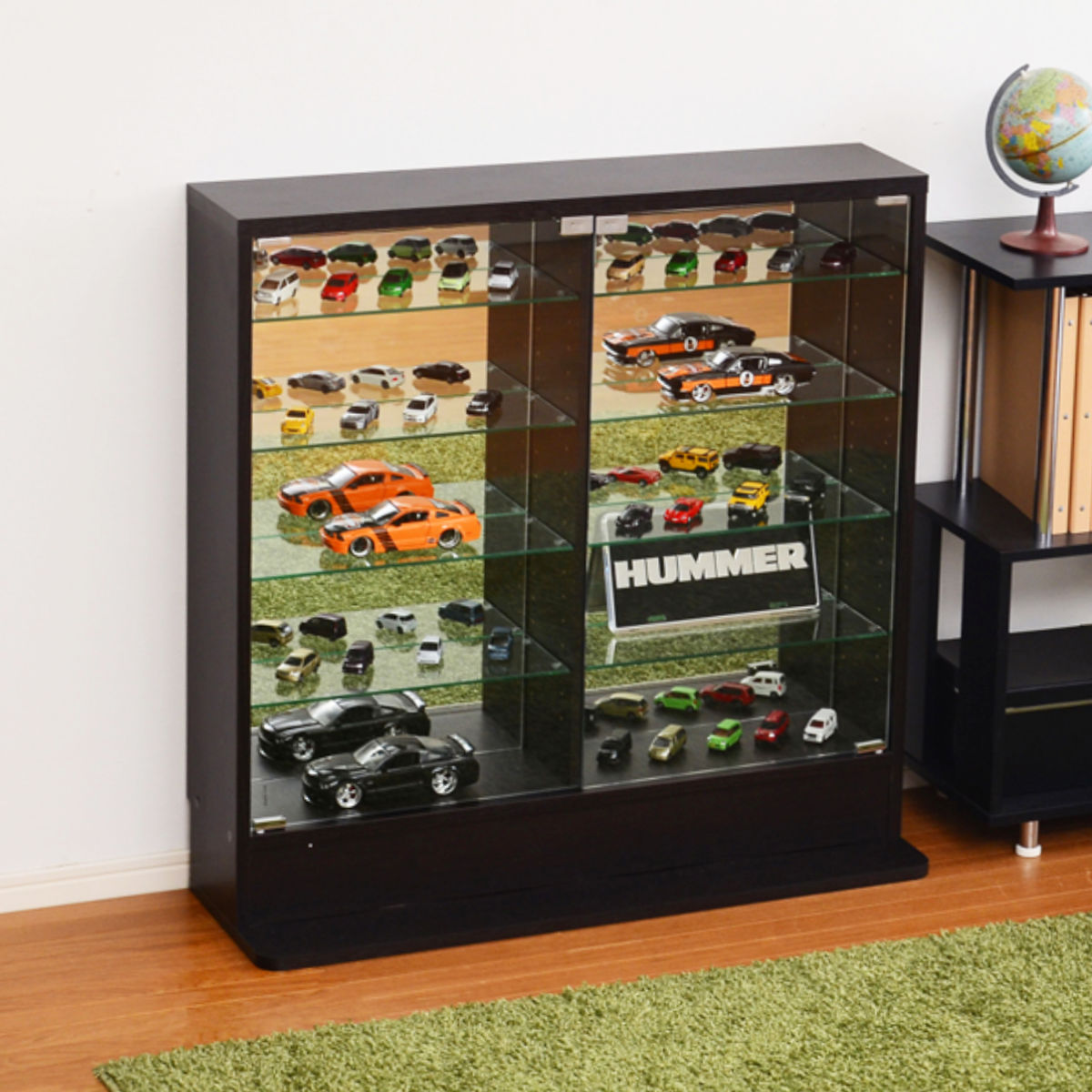 ホームテイスト（HOME taste） コレクションラック 幅90cm ワイド ロー