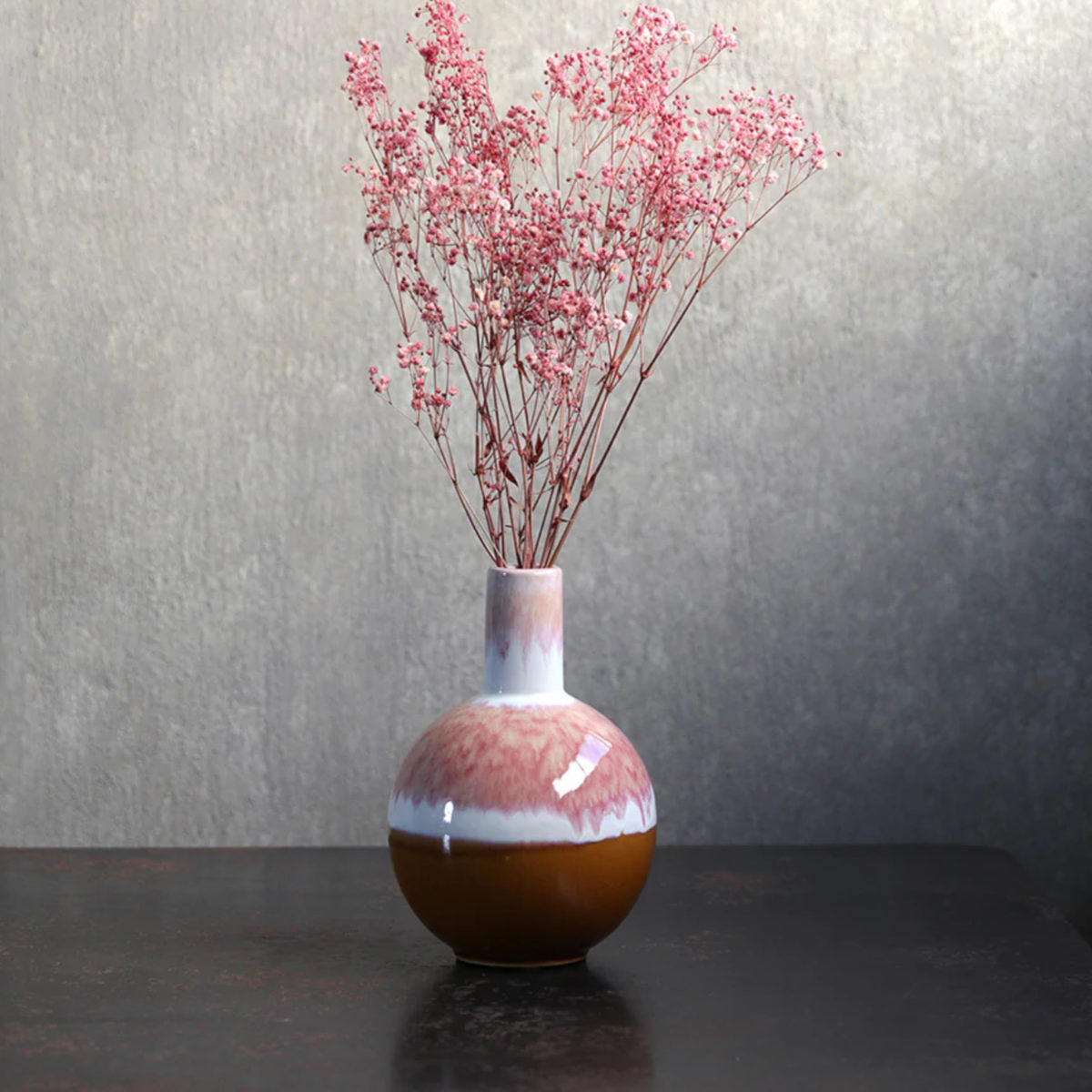 彫刻花瓶オブジェ　2点セット flowervase-03311 Graceful Twist 3Dプリンター セラミック フ
