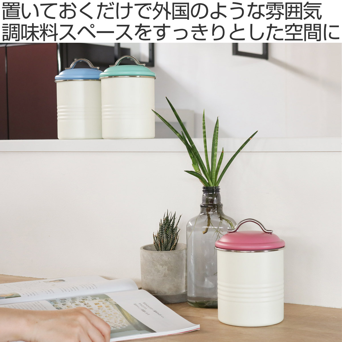 SALUS 保存容器 900ml バーネットキャニスター バイカラー （ セイラス