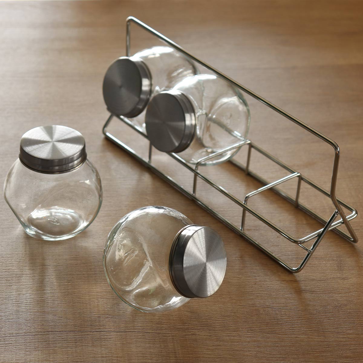 保存容器 パレルモ スパイスラック 4個入 SALUS （ セイラス 密閉