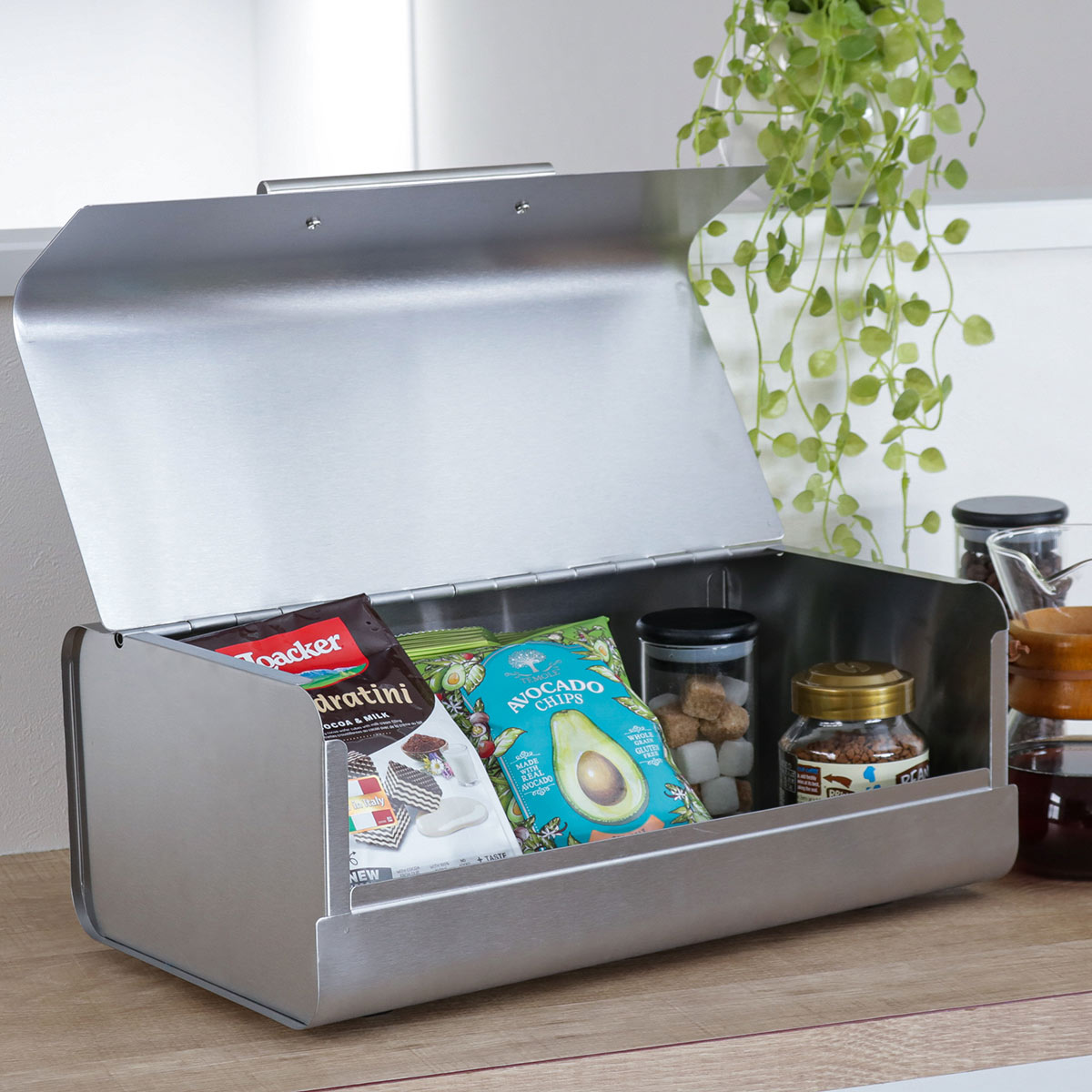 SALUS ブレッドケース スクエア シルバー （ セイラス スチール パン