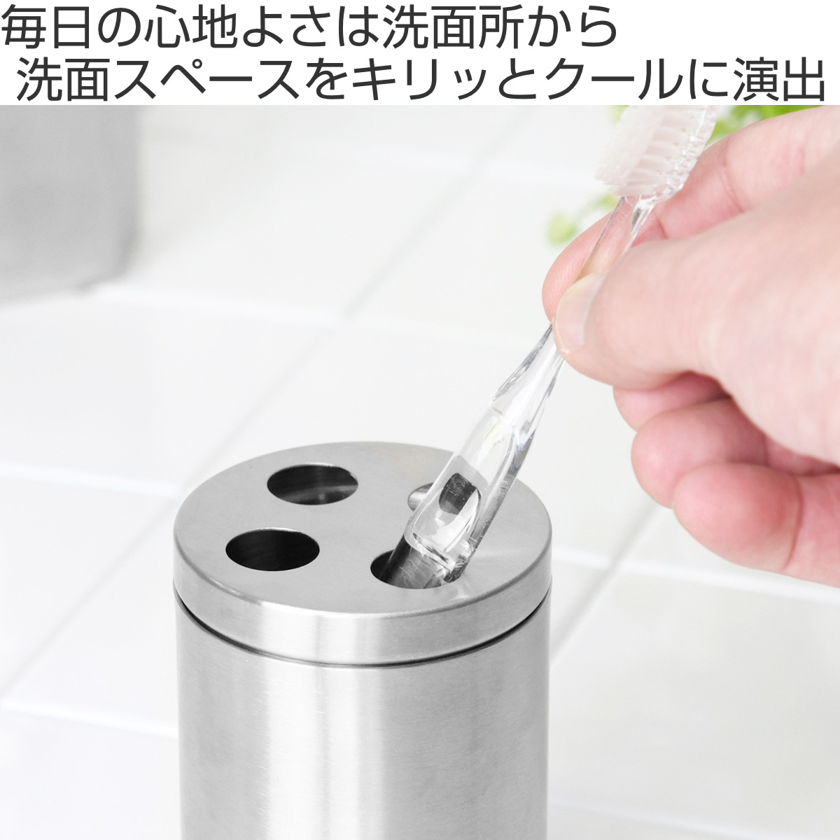SALUS 歯ブラシスタンド ステンレス マトリス ハブラシホルダー