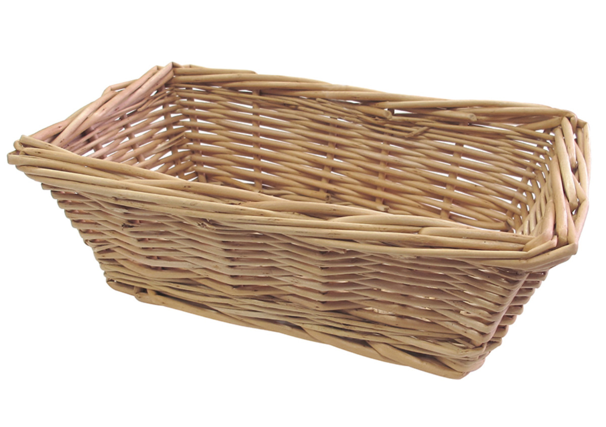 バスケット ギフトフレンズ 柳 トレー かご 長方形 （ カゴ 収納 幅