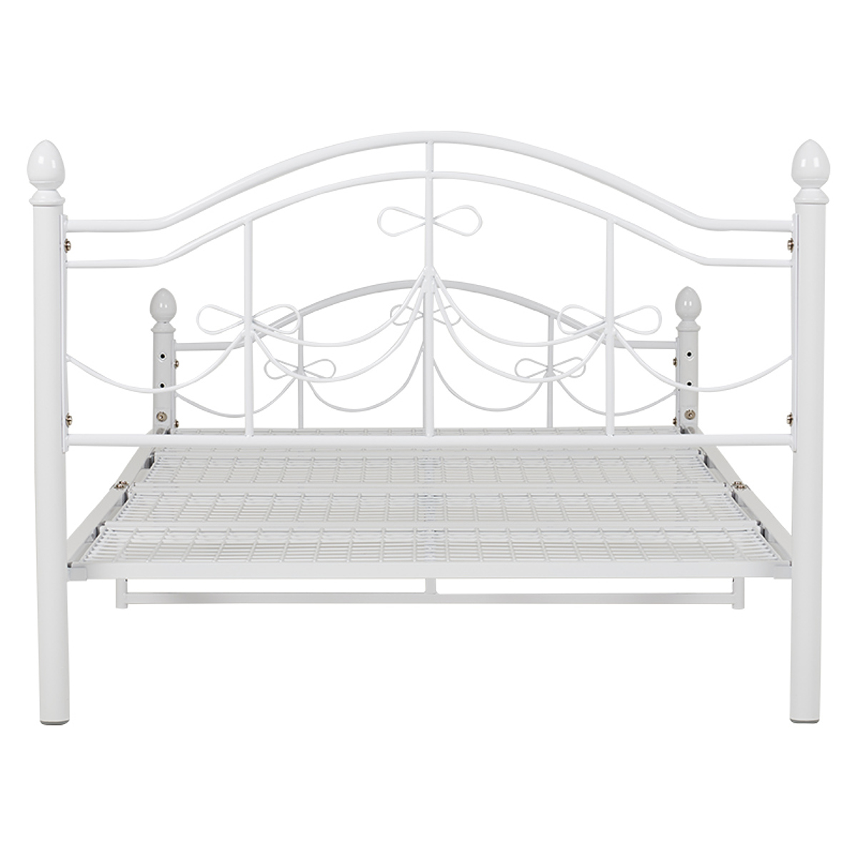 HAGiHARA（萩原） ベッド シングルベッド ベッドフレーム 姫系 白家具