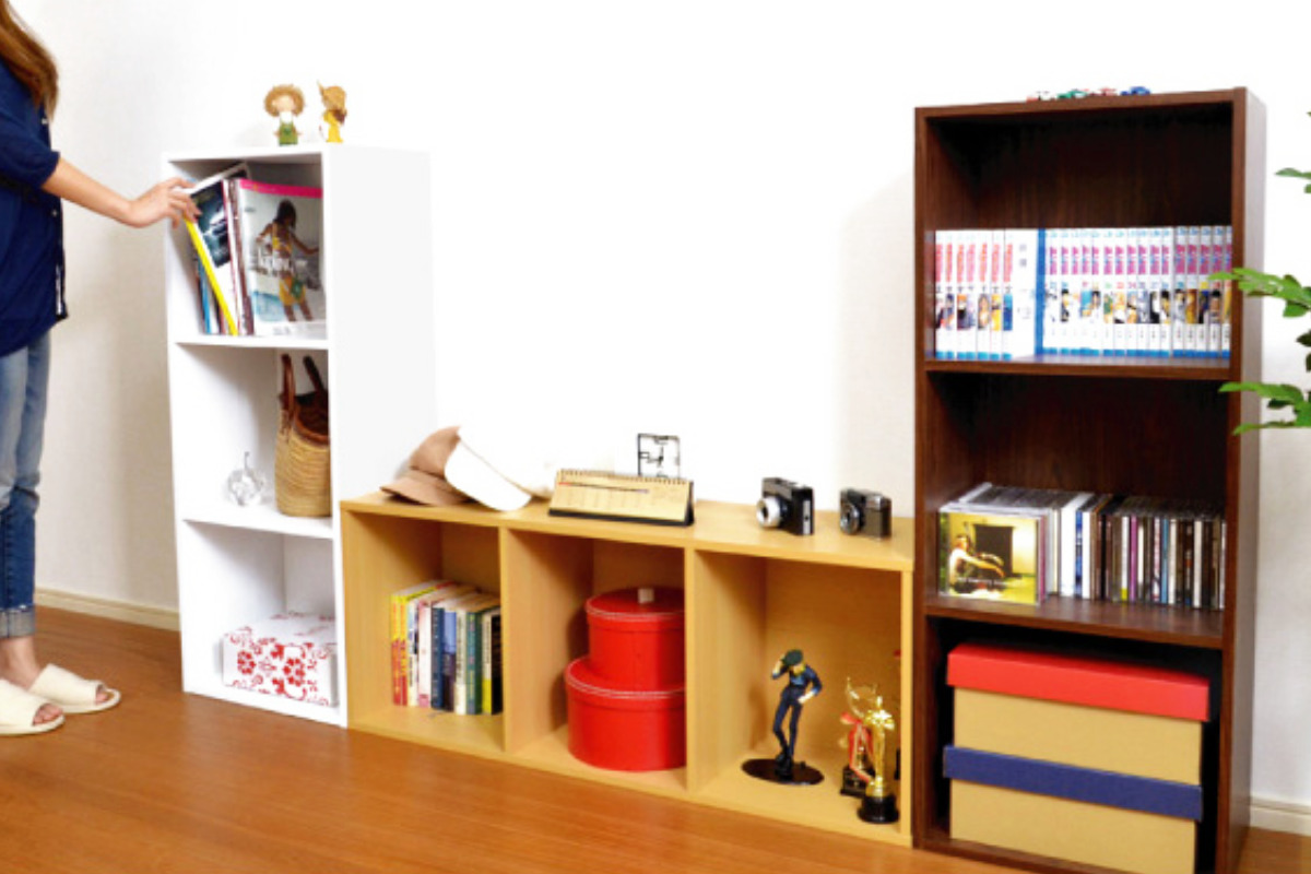 ホームテイスト（HOME taste） カラーボックス 幅42cm 3段 A4収納