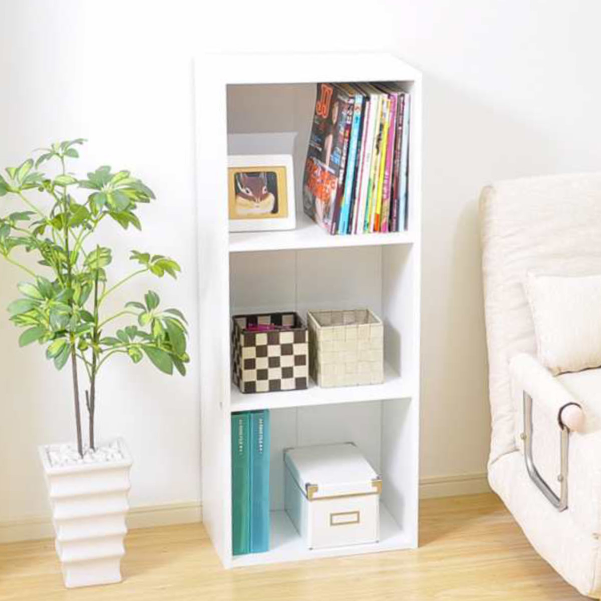 ホームテイスト（HOME taste） カラーボックス 幅42cm 3段 A4収納 3台