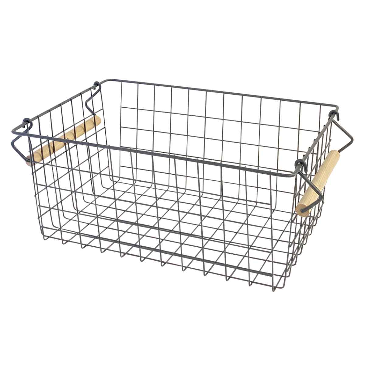アイアンバスケット L 長方形 リーニエ （ ワイヤーバスケット かご