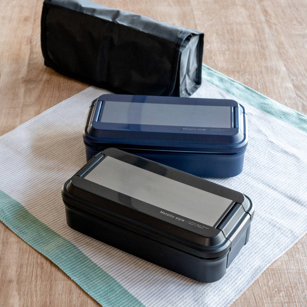 OSK（オーエスケー） お弁当箱 メタリックスタイル 850ml 1段 保冷