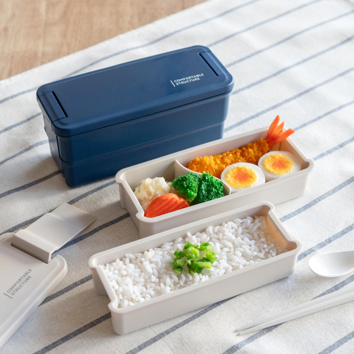 OSK（オーエスケー） お弁当箱 コンフォータブル 650ml 2段 （ 弁当箱