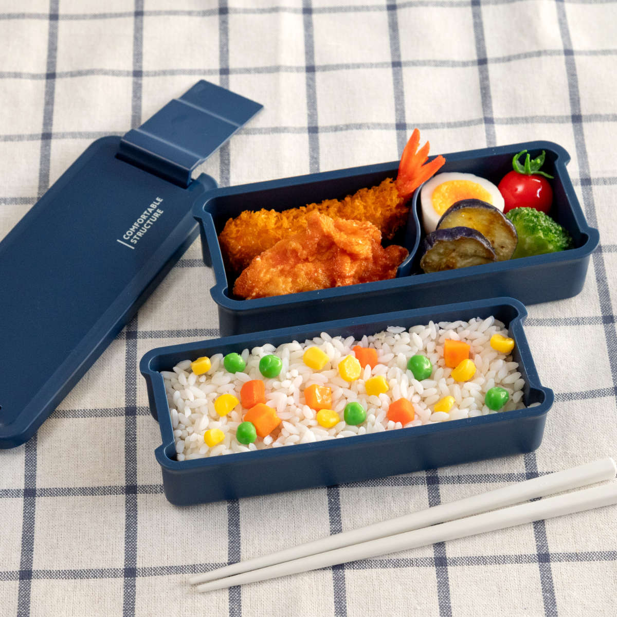 OSK（オーエスケー） お弁当箱 コンフォータブル 650ml 2段 （ 弁当箱