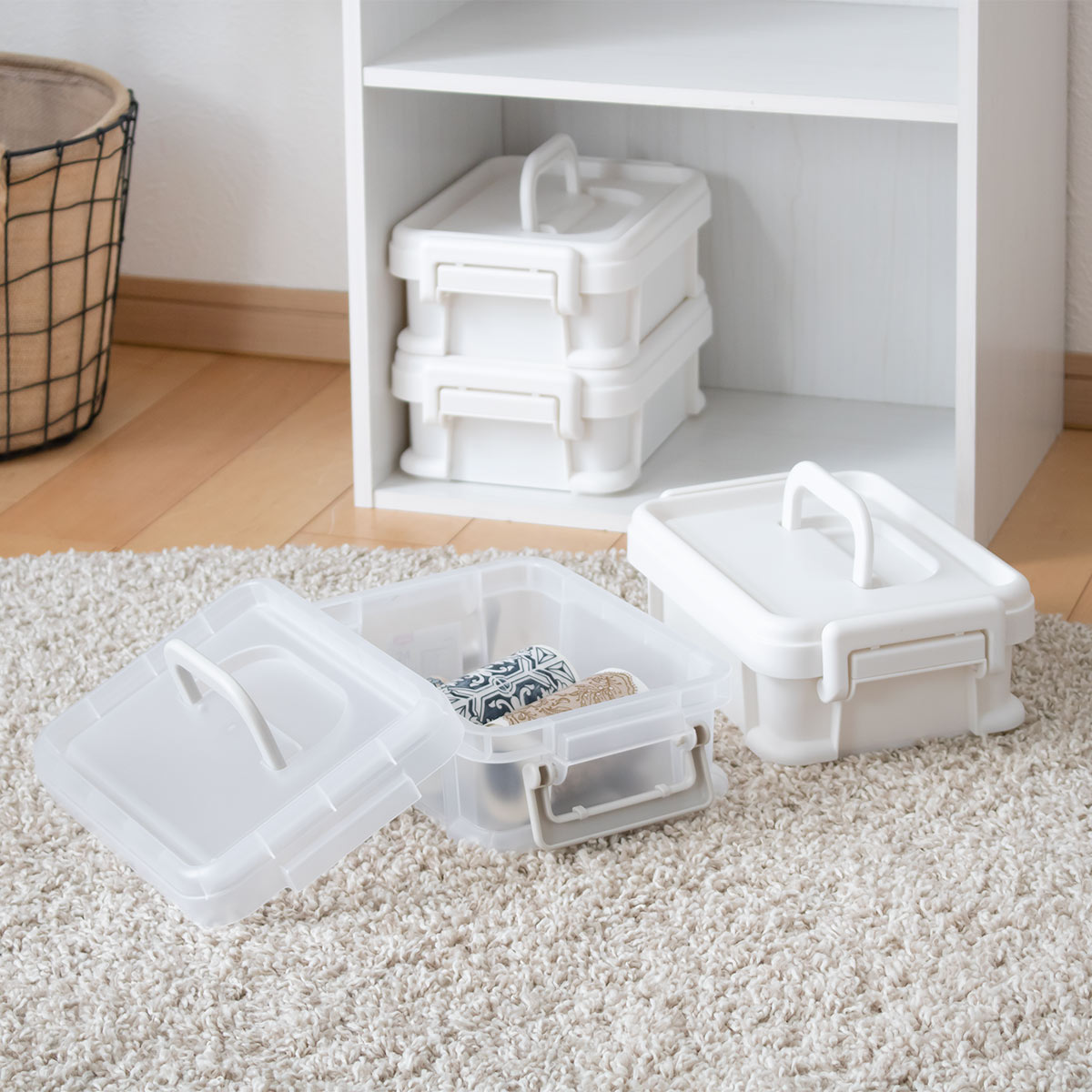 SANKA 収納ボックス ナチュラトラックス 幅24.5×奥行17.2×高さ9cm 24S