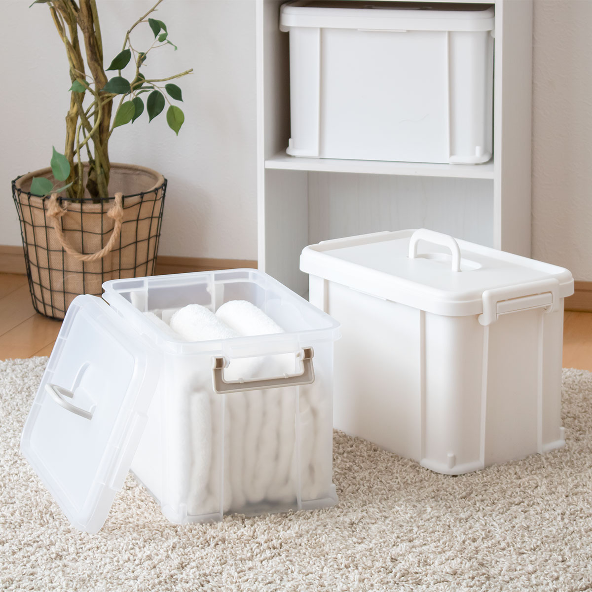 SANKA 収納ボックス ナチュラトラックス 幅38.8×奥行24.6×高さ26cm 39L