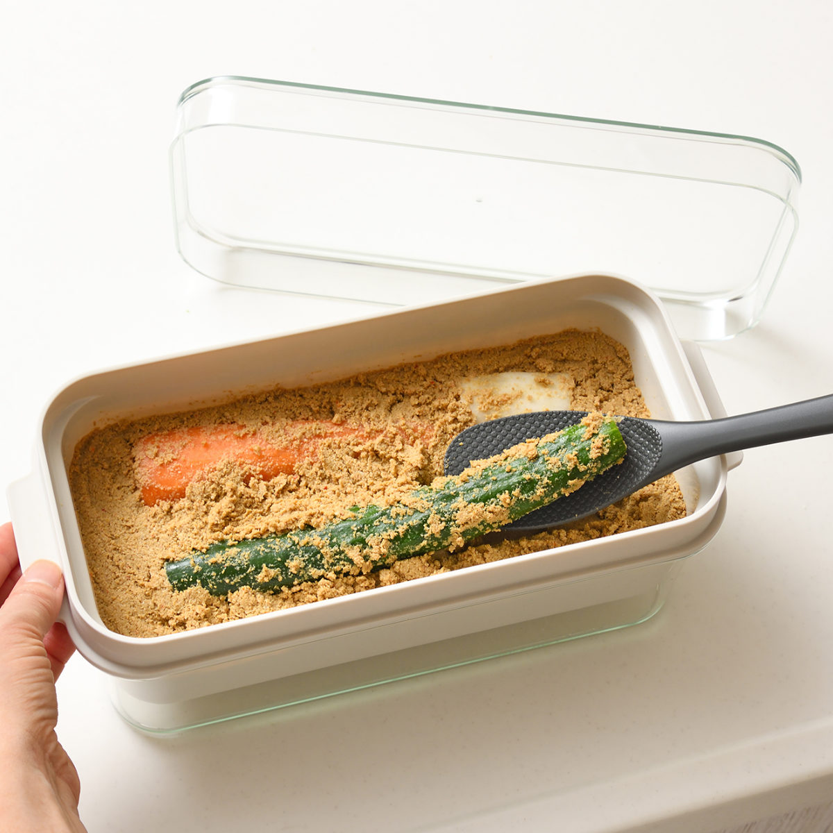 オークス（AUX） leye ぬか漬け容器 1kg ぬかどこボックス （ レイエ