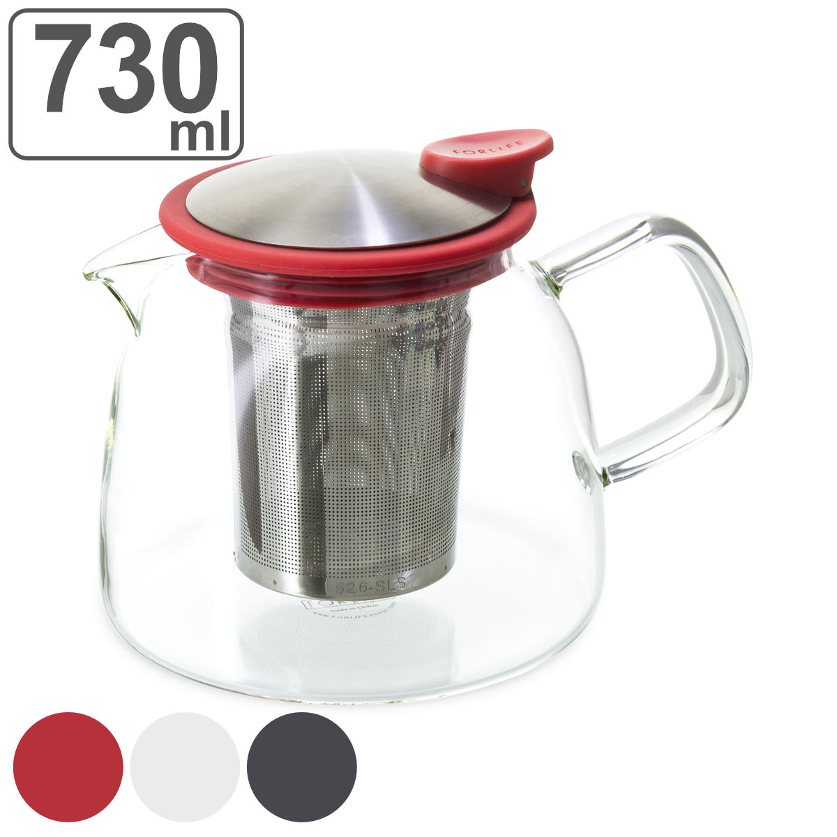 FORLIFE JAPAN ティーポット 730ml ベル ガラス （ 耐熱ガラス 紅茶