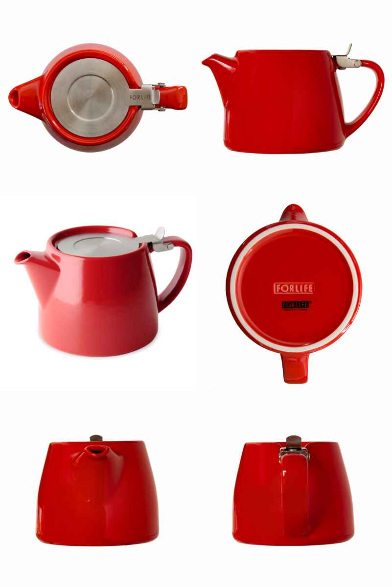 FORLIFE JAPAN ティーポット 400ml ミニスタンプティーポット 硬質陶器