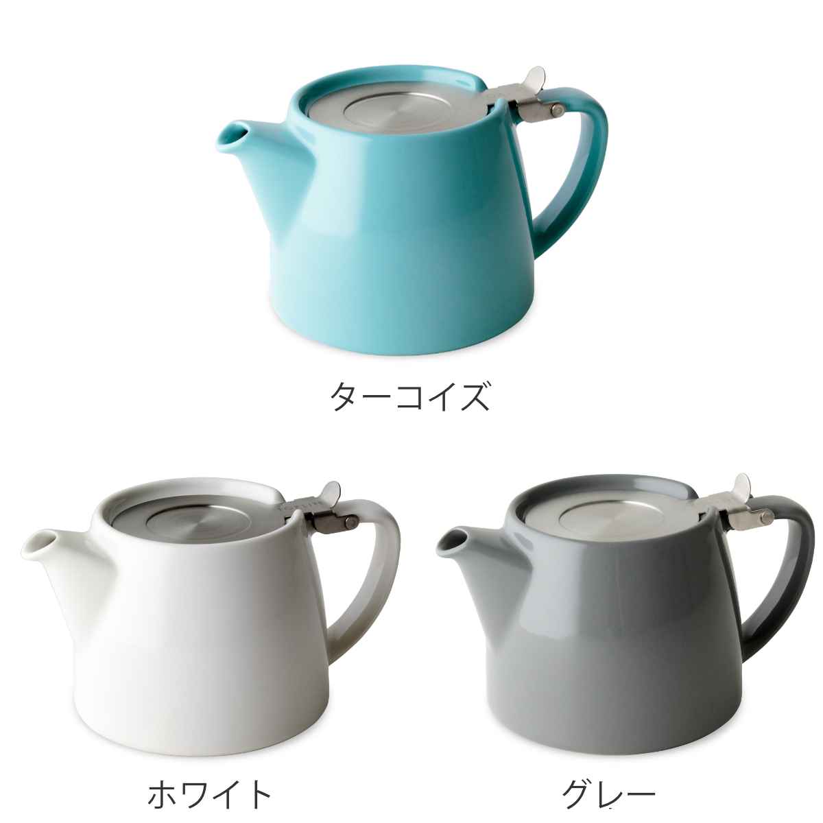 FORLIFE JAPAN ティーポット 400ml ミニスタンプティーポット 硬質陶器