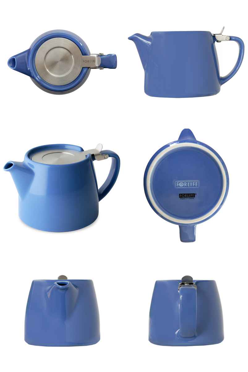 ティーポット 530ml スタンプティーポット 硬質陶器 （ 食洗機対応