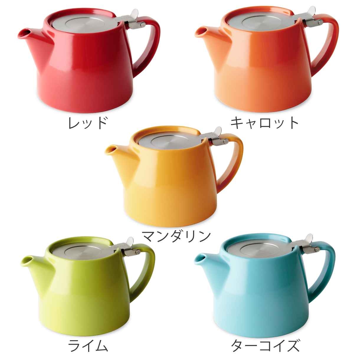 FORLIFE JAPAN ティーポット 530ml スタンプティーポット 硬質陶器