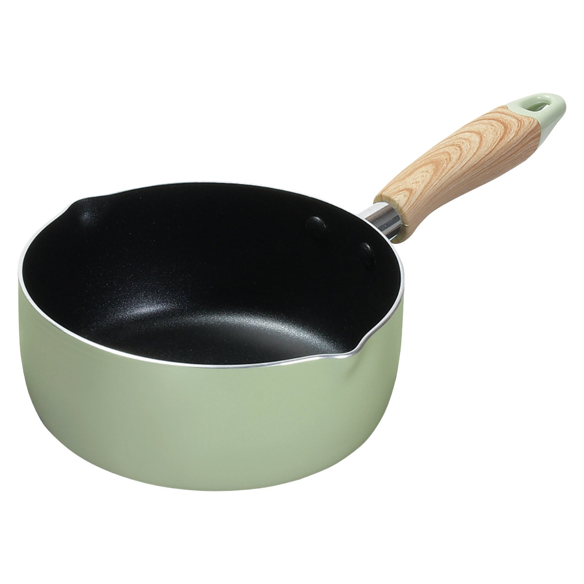 パール金属 雪平鍋 18cm IH対応 フッ素加工 ナチュラルクックピュア