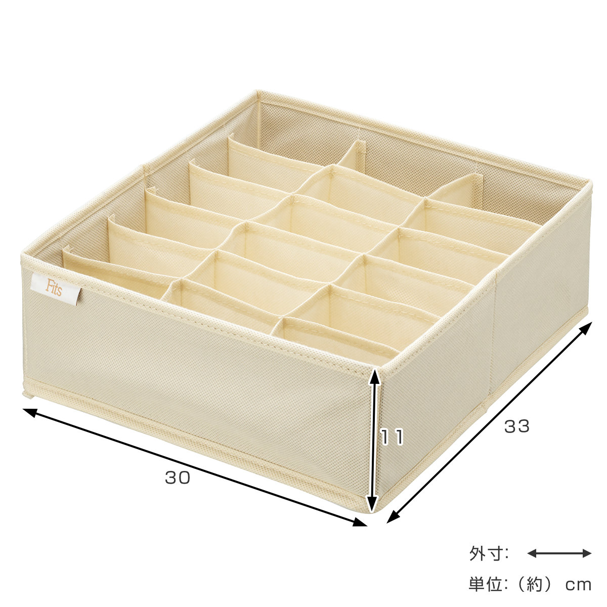 天馬 仕切りケース フィッツファブリック せいとんボックス LL (仕切り