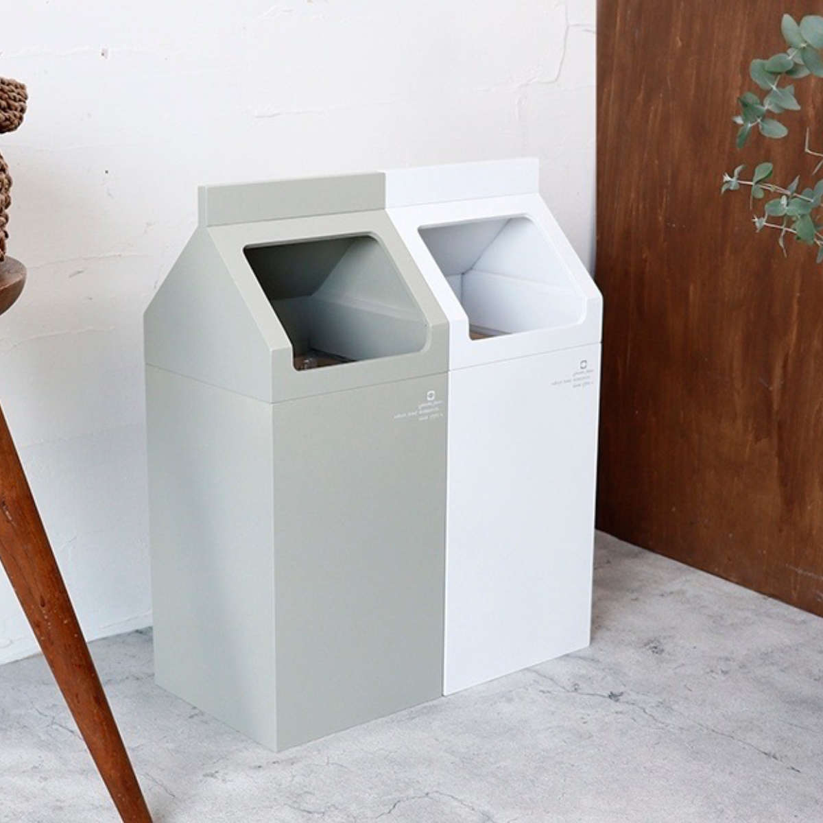 ヤマト工芸 ゴミ箱 7.8L ミルドットシー （ ごみ箱 7.8リットル 木製