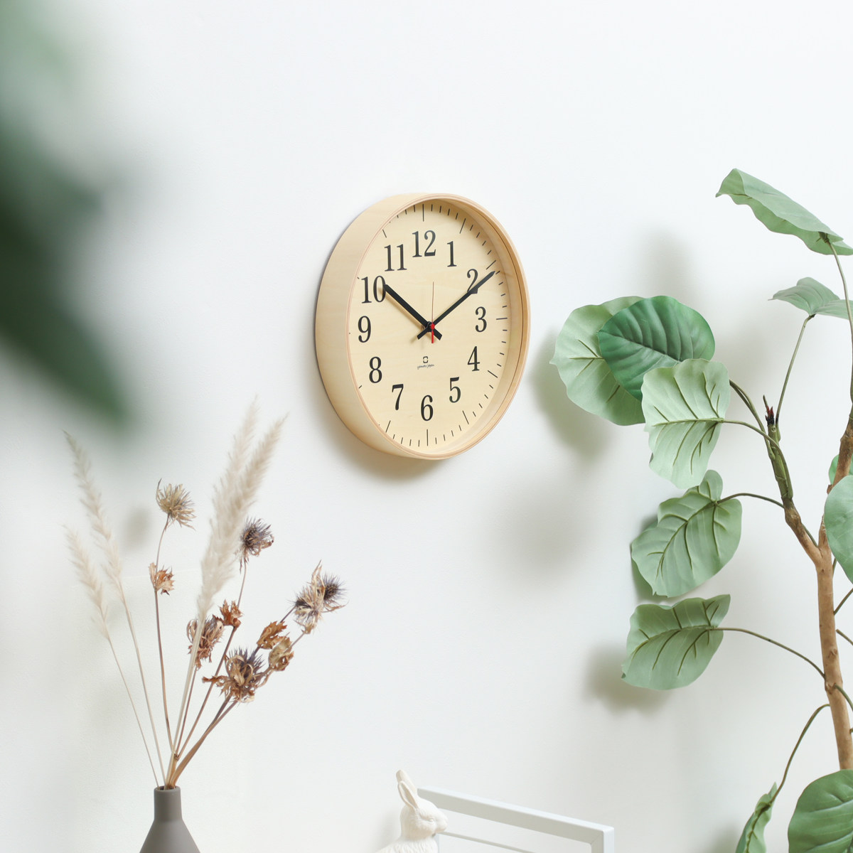 ヤマト工芸 掛け時計 fullmoon スタンダード 日本製 （ 時計 壁掛け