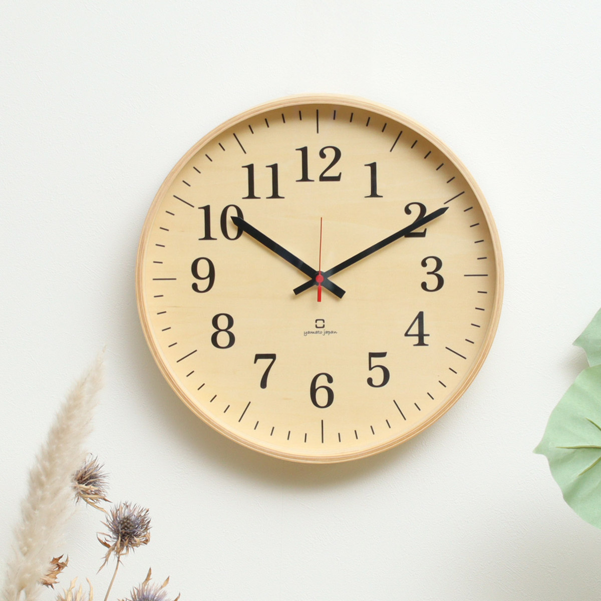壁掛け時計　日本製 ヤマト工芸 掛け時計 fullmoon スタンダード 日本製 （ 時計 壁掛け