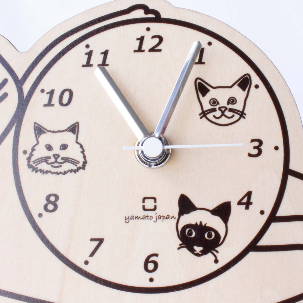ヤマト工芸 置き時計 stand clock CATS エキゾチックショート