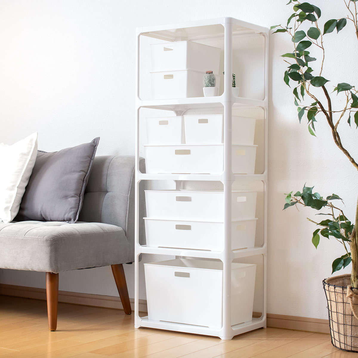 収納ボックス 収納ケース キーパーボックスワイド 深型 3個セット