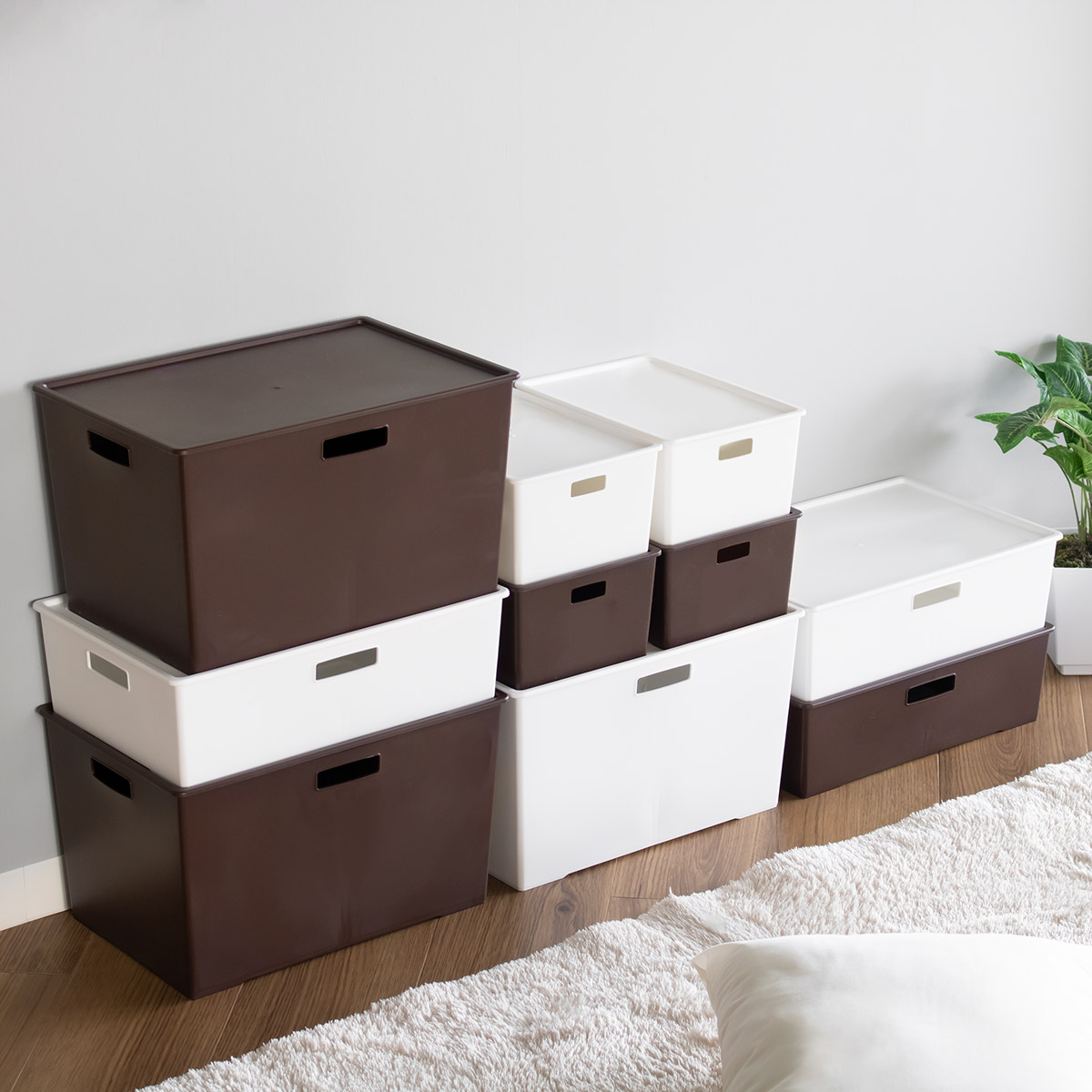 収納ボックス 収納ケース キーパーボックスワイド 深型 3個セット