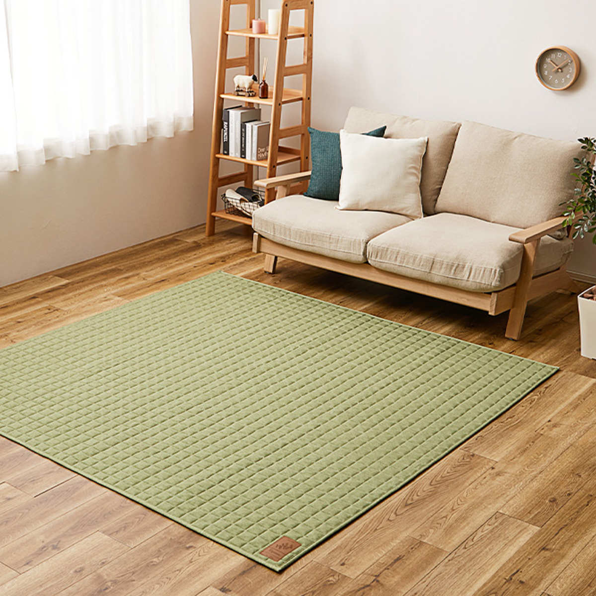 HAGiHARA（萩原） ラグ スウェットキルト 190×240cm 洗える オール